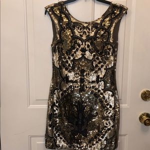 Needle & thread beaded sequin dress